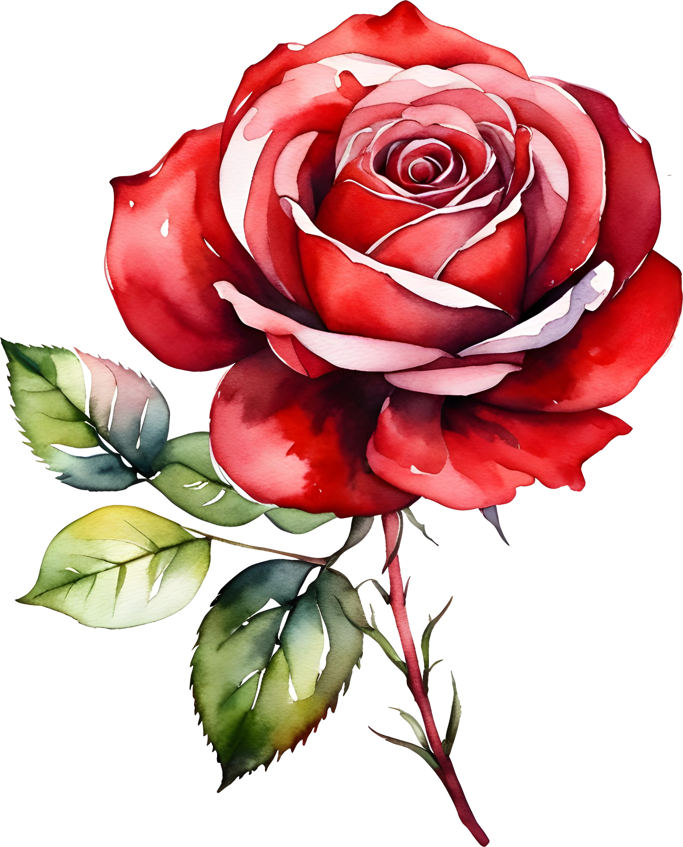 png rose free download, water color, illustration, vector_4.webp